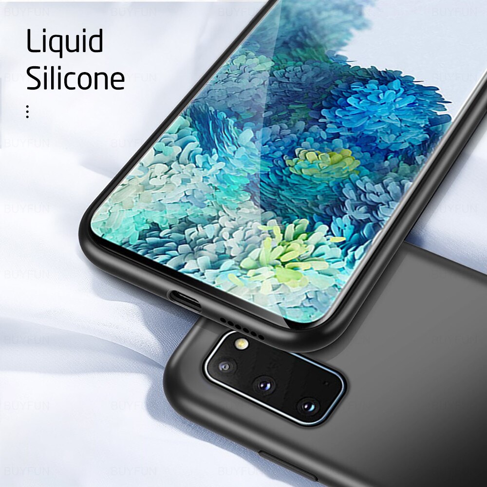 Custodia in Silicone liquido colorato per Samsung Galaxy S20 FE 5G S20fe S 20FE S 20 Fan Edition 6.5 "Cover morbida antiurto per telefono Coque