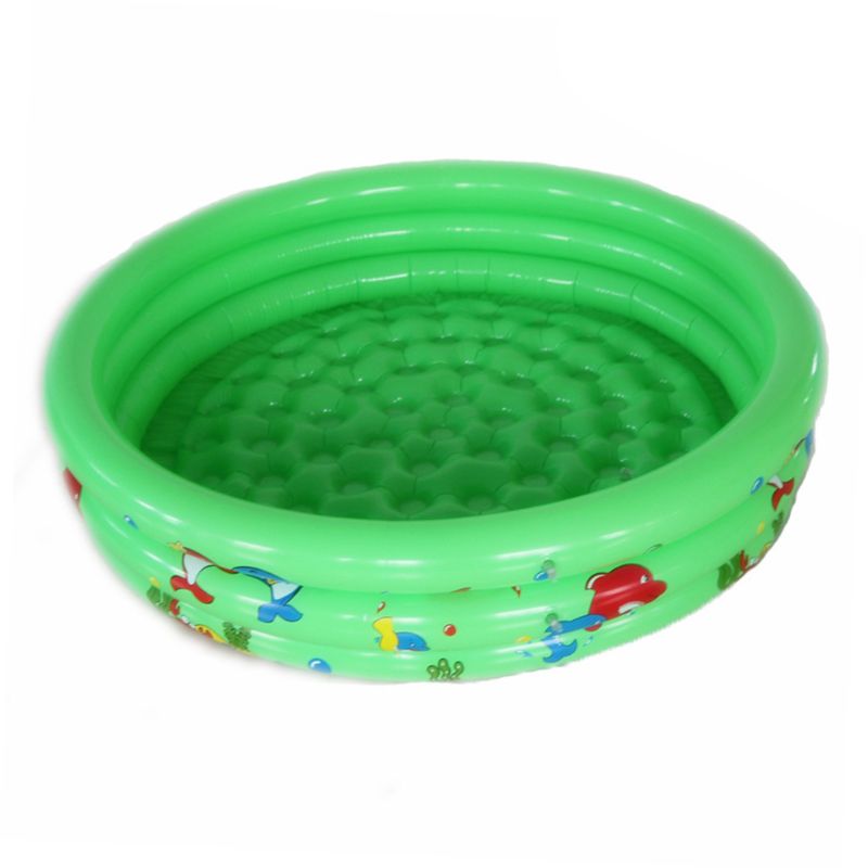 Rond Opblaasbaar Babyzwembad – Vintage Hartpatroon, 87 Cm Doorsnee, Roze, Verdikt PVC, Voor Binnen En Buiten, Ideaal Als Ballenbad Of Zandbak