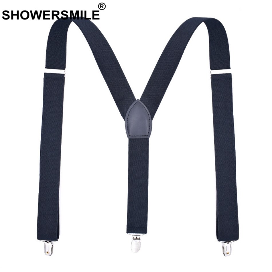 Showersmile brune seler brede mænd voksne bukser seler til bukser bordeaux bryllup business bukser bælte plus størrelse 120cm