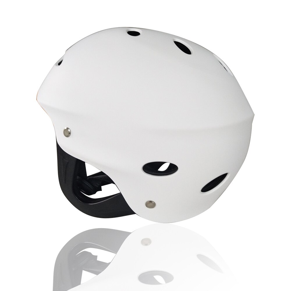 Sport h -8800 hjelm hvid / gul / rød / sort farve fuldskårne hjelme ski / skøjtehjelme vandsport hjelm: Hvid / L