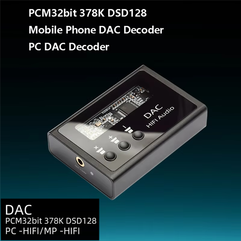 HIFI Hoofdtelefoon Decodering Versterker ES9018K2M DSD128 PCM32BIT 384 Khz Lossless Decodering Uitgang Ingebouwde MAX97220 Chip-Y47A