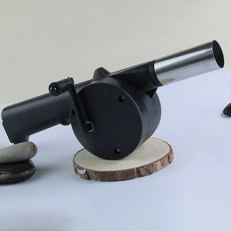 Churrasco ao ar livre secador de cabelo portátil ventilador manual manivela ventilador ferramentas barbecue fole piquenique acessórios