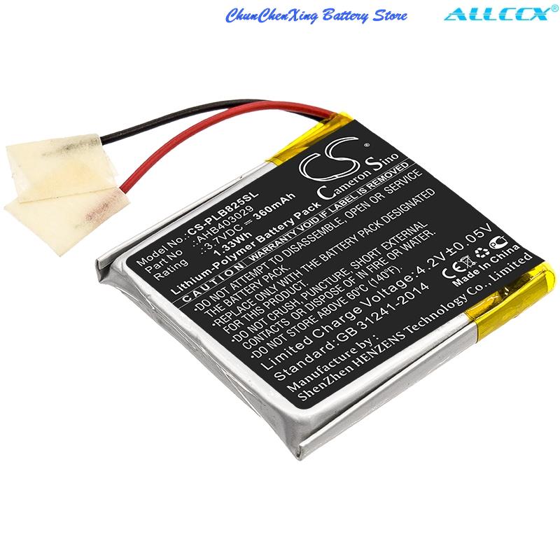 Cameron sino 360 mah akku ahb 403029 für kabellose headsets  b825- plantronics voyager focus  b825,