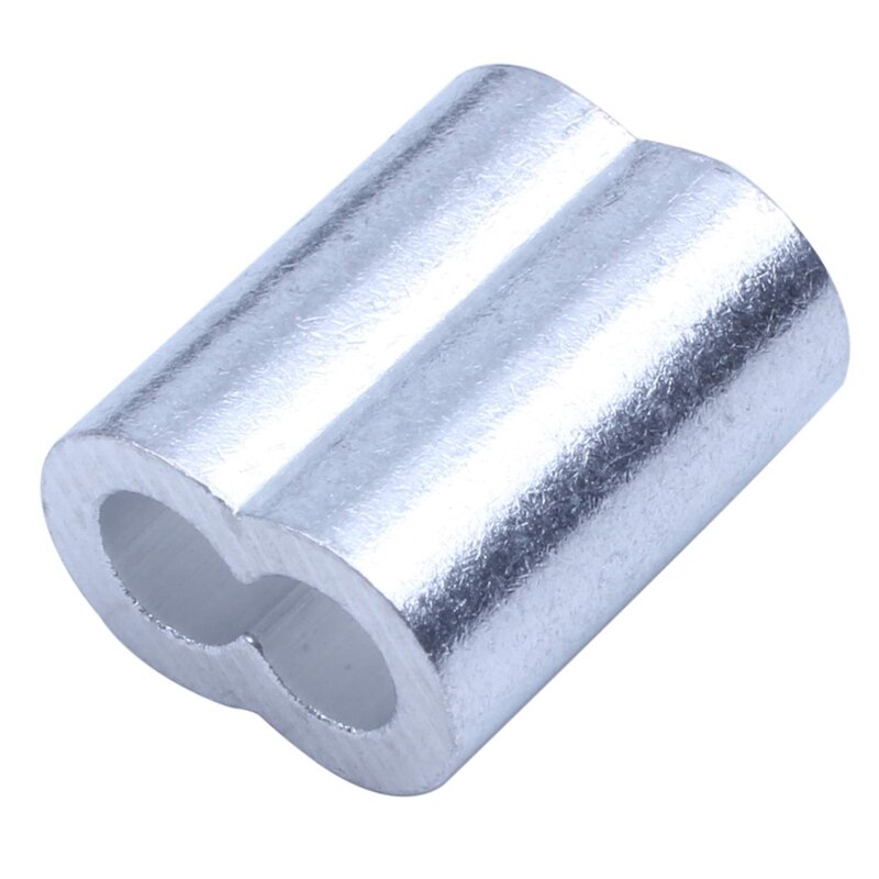 Manguito de bucle de prensado de aluminio de 150 piezas para cuerda de alambre de diámetro y Cable de 4Mm y 3Mm