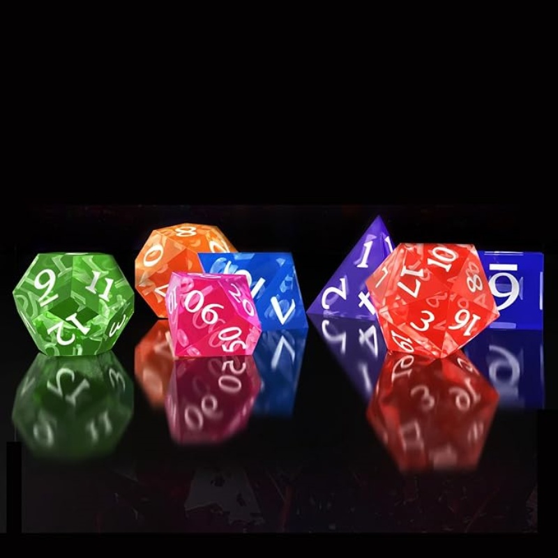 DIY gotero de cristal resina dados poliédricos llavero molde devuelto al almacén juego de ajedrez de piedras preciosas juego molde de silicona