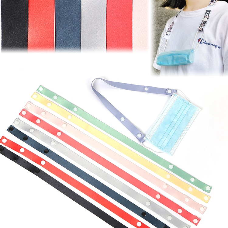 Correa Universal para mascarilla, cordón ajustable sin huellas para colgar en la oreja, antipérdida, anticaída