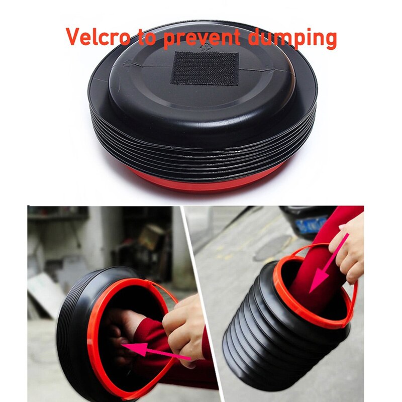 Accesorio para bil søppelbøtte foldbar uttrekkbar bil oppbevaringsbøtte bærbar utendørs fiskebøtte vannbøtte bil søppelbøtte