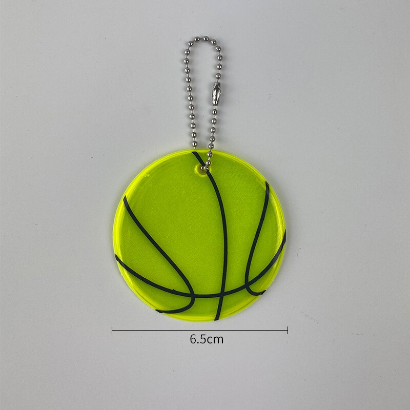 MEILITE-porte-clés réfléchissants bougies | 500 porte-clés de basket-ball, pendentif de , accessoires de clés pour la sécurité routière