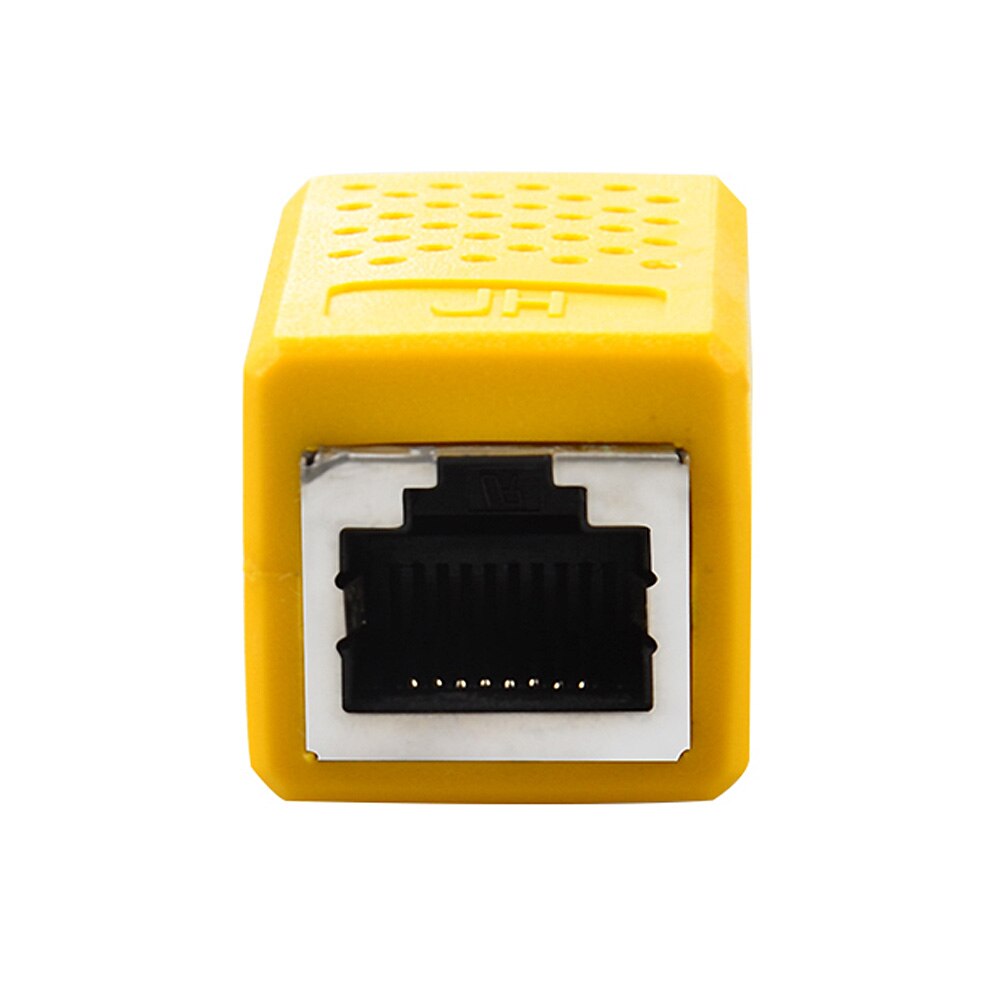 RJ45 Stecker Katze7/6/5e Ethernet Kabel Adapter 8P8C rj45 Netzwerk Verlängerung Verlängerung Kabel für Ethernet Kabel Weibliche zu Weiblich: Gelb Kabel etherne