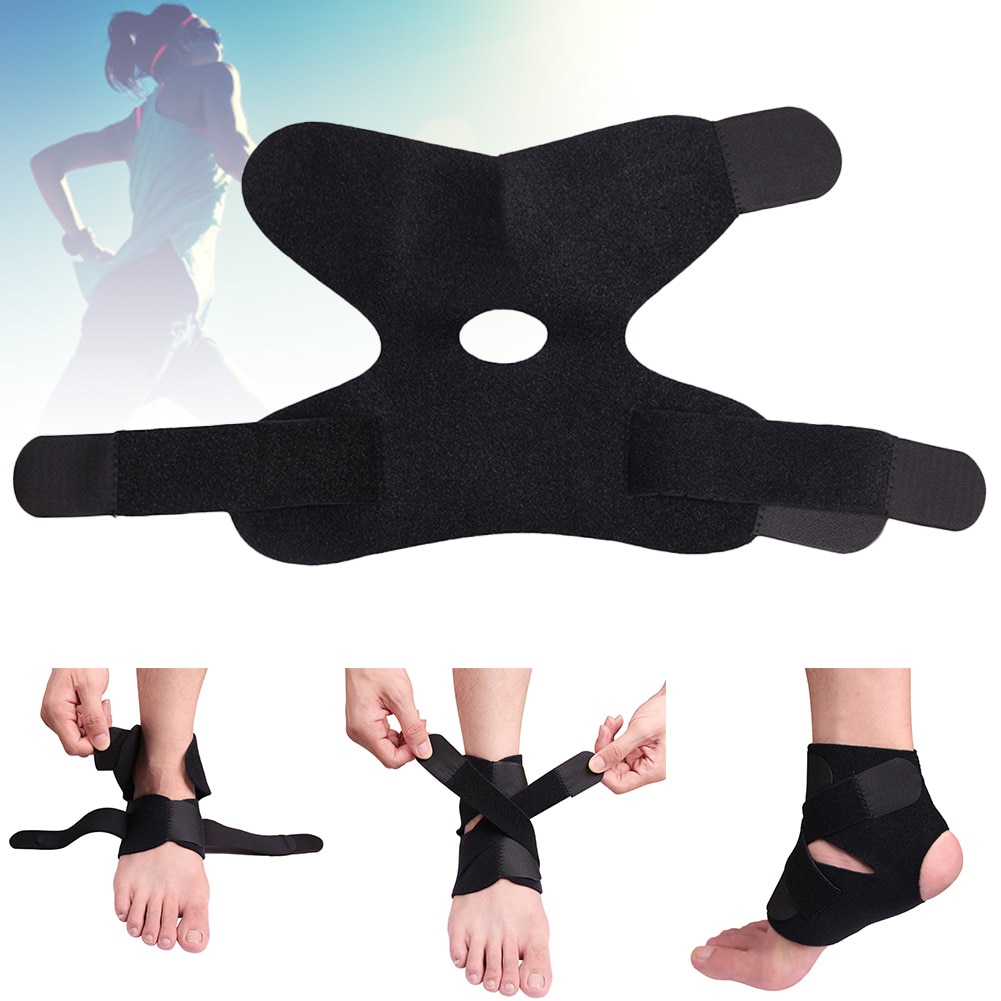 Sports Ankle Cross-wound Adjustable Ankle Support Strap Soft Compression Wrap Bandage 19ing