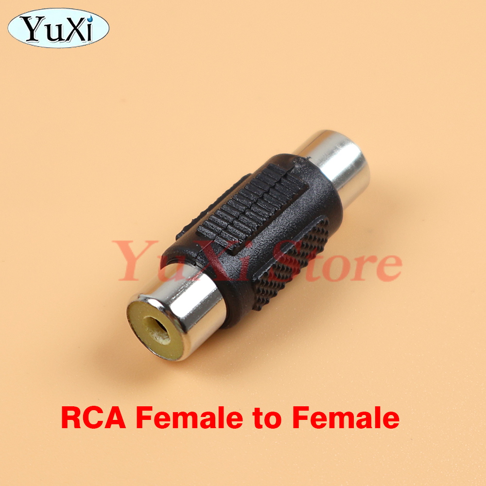 RCA Male naar RCA Female Audio Video Kabel Lijn twin RCA Male Verlengkabel Snoer Draad Lijn voor Versterker Luidspreker DVD TV Etc: Geel / 2m