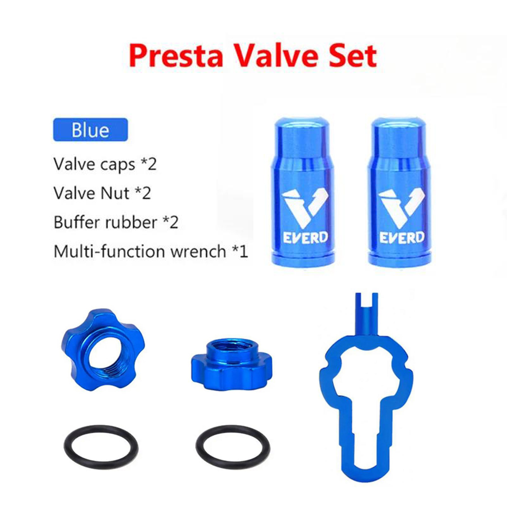 4 IN 1 Bicycle Vacumm Tubeless Presta Valve Nut Bike Nozzle Lock Tire Valve Rim Conversion Nut with Install Wrench: Yellow