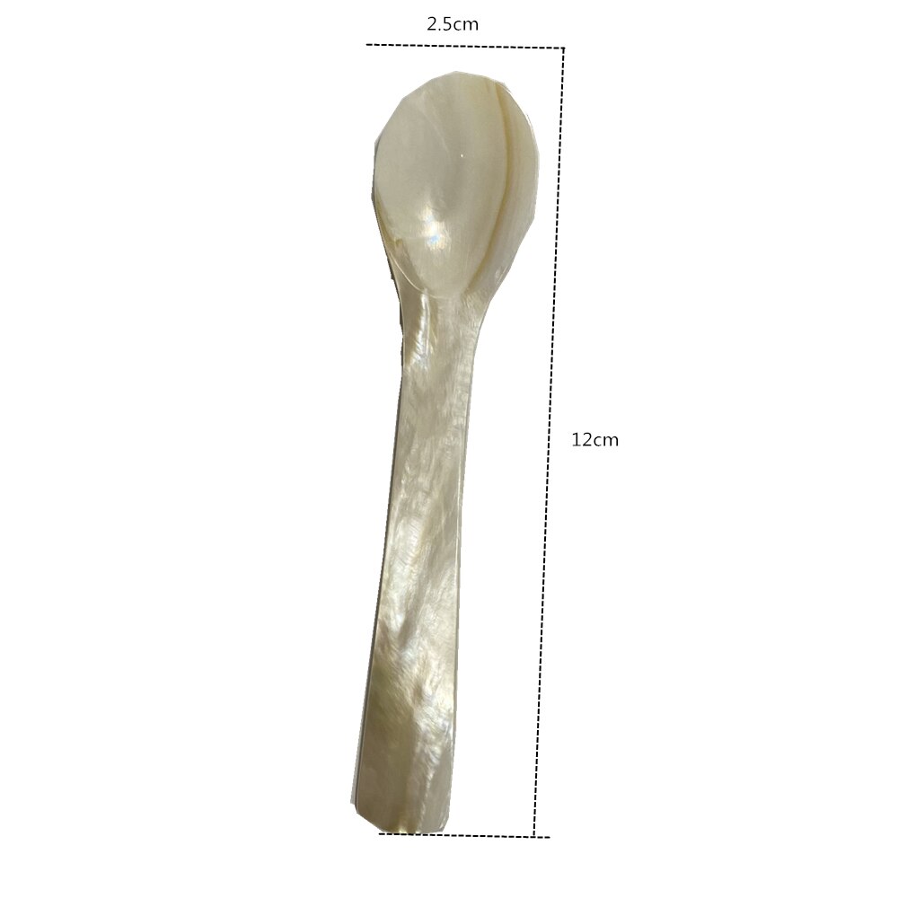 Cuchara Natural para dormir, cuchara para café, caviar, postre, mascarilla, 1 unidad, 9,2 cm/13cm: 04-B-1