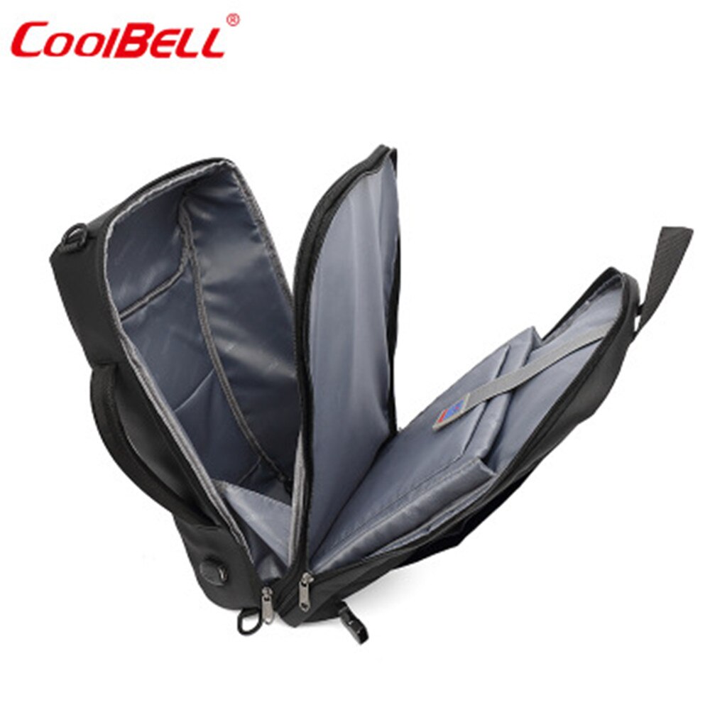COOLBELL Backpack Travel Business Backpack Shoulder Hand Bag 15.6Inch USB Laptop Backpack Nylon Waterproof Backpack