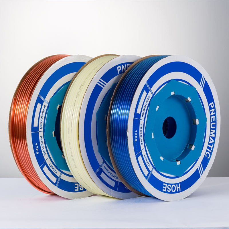 100m/ stk pneumatisk slange pu-rør  od 6mm id 4mm plast fleksibelt rør  pu6*4 polyuretanrør hvit