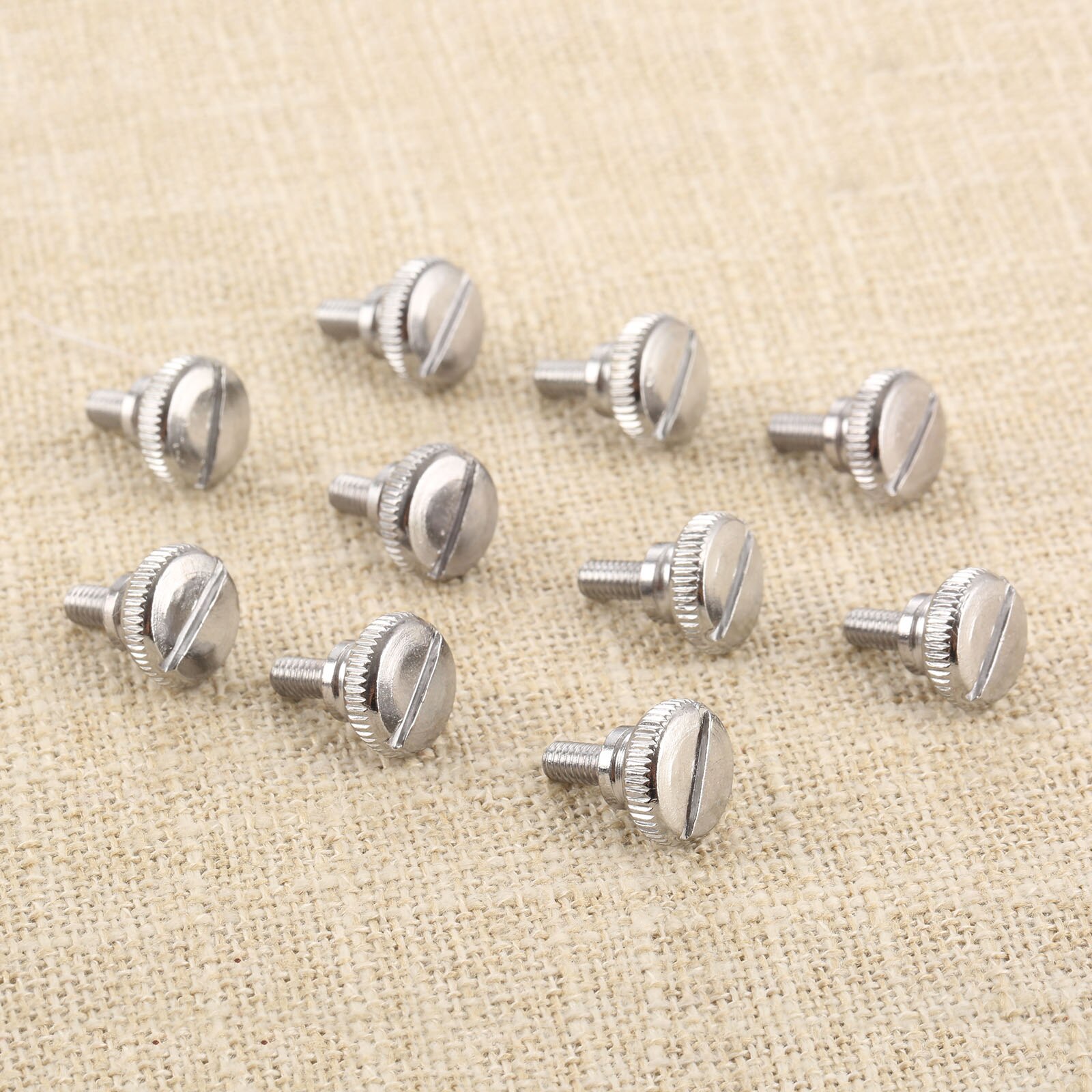 DRELD 10Pcs Home Sewing Machine Metal Feet Thumb Screw For Lockstitch Home Sewing Machine Presser Foot M3.5*15mm