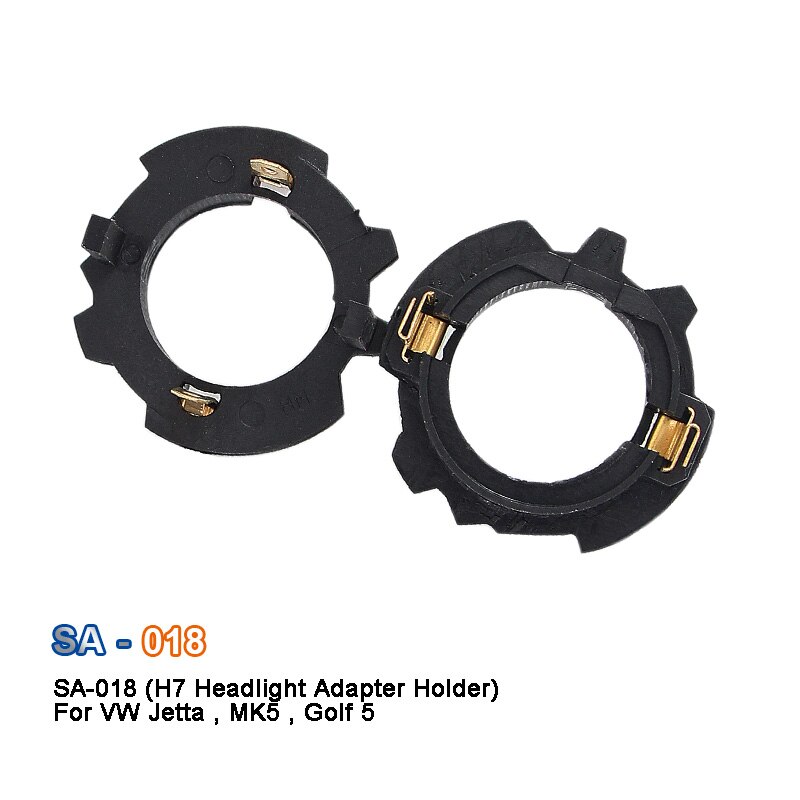 SAARMAT-Adaptador de bombillas Led H7 para coche, Base original para VW Golf 5, Jetta, MK5, 2 unidades
