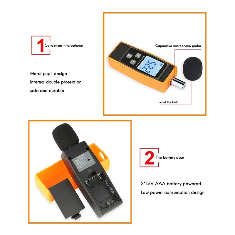 Digital Noise Meter Digital Sound Level Meter DB N... – Grandado