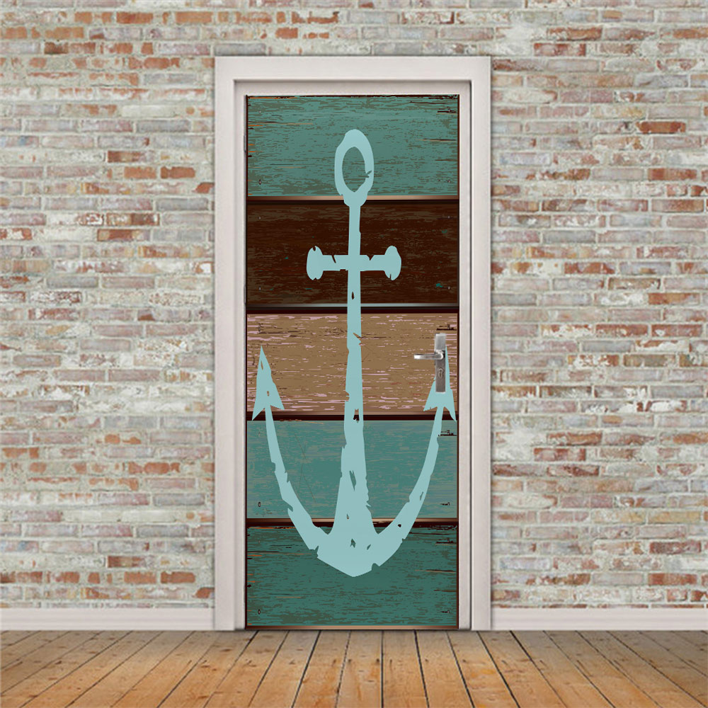 3D Anchor door stickers wall stickers self-adhesive waterproof removable