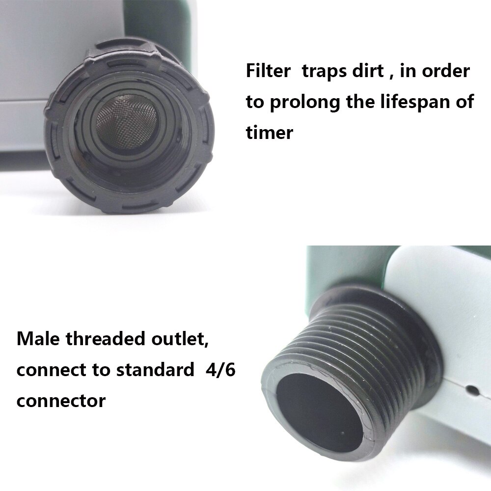 Battery Operated Automatic Watering Sprinkler System Irrigation Controller Programmable Digital Garden Water Hose Faucet Timer