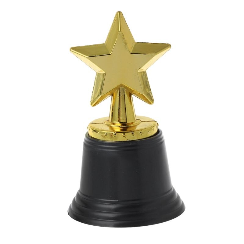 12PCS Star Gold Award Trophies 4.5&quot; Gold Star Trophy For Awards Winners Oscar Awards Parties Bulk School