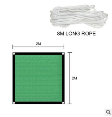 Red de sombreado verde Anti uv, toldo para piscina, jardín, patio, balcón, tela de sombra: 2x2m
