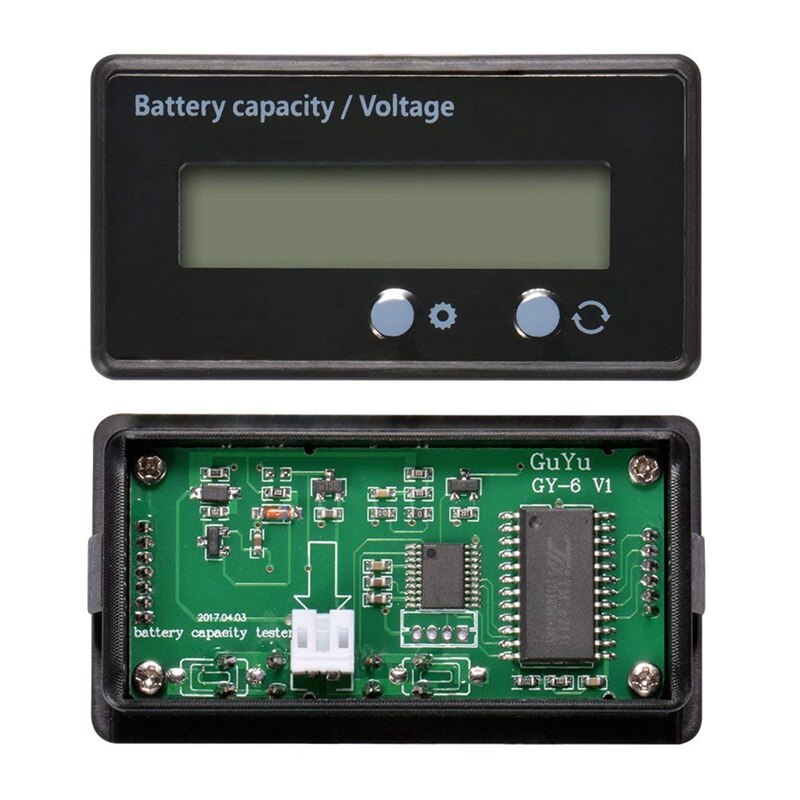 Digital Voltmeter DC 0-200V Digital Voltmeter Spannung Panel Meter Rot/Blau/Grün Für 6V 12V Elektromobil Motorrad Auto