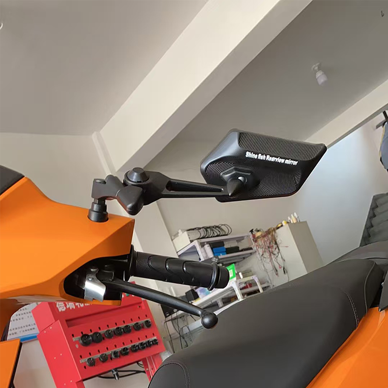 Espelho retrovisor universal para motocicleta, visão de campo grande, espelho convexo para scooter, ciclomotor, espelho retrovisor hiper nu, espelho lateral