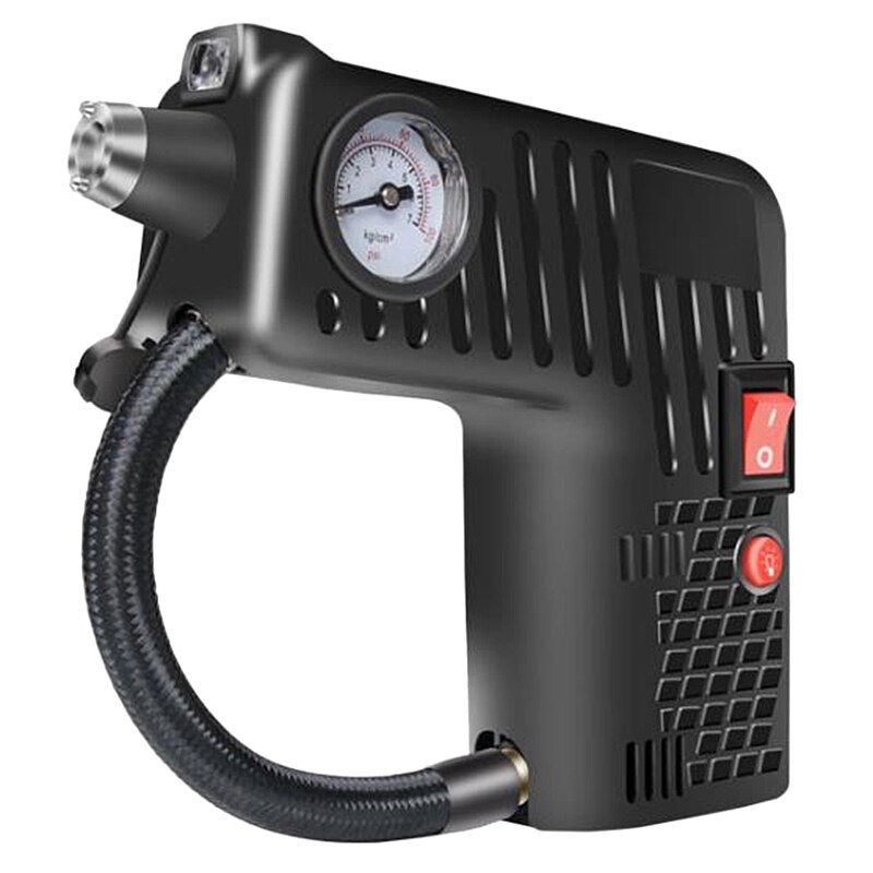 Draagbare Bandenpomp - Snoerloze 12V Compressor met LED Licht voor Auto's & Motoren