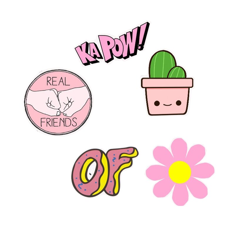 50 PCS Cartoon pink Stickers For Chidren Toy Waterproof Sticker to DIY Suitcase Laptop Bicycle Helmet Car Decals