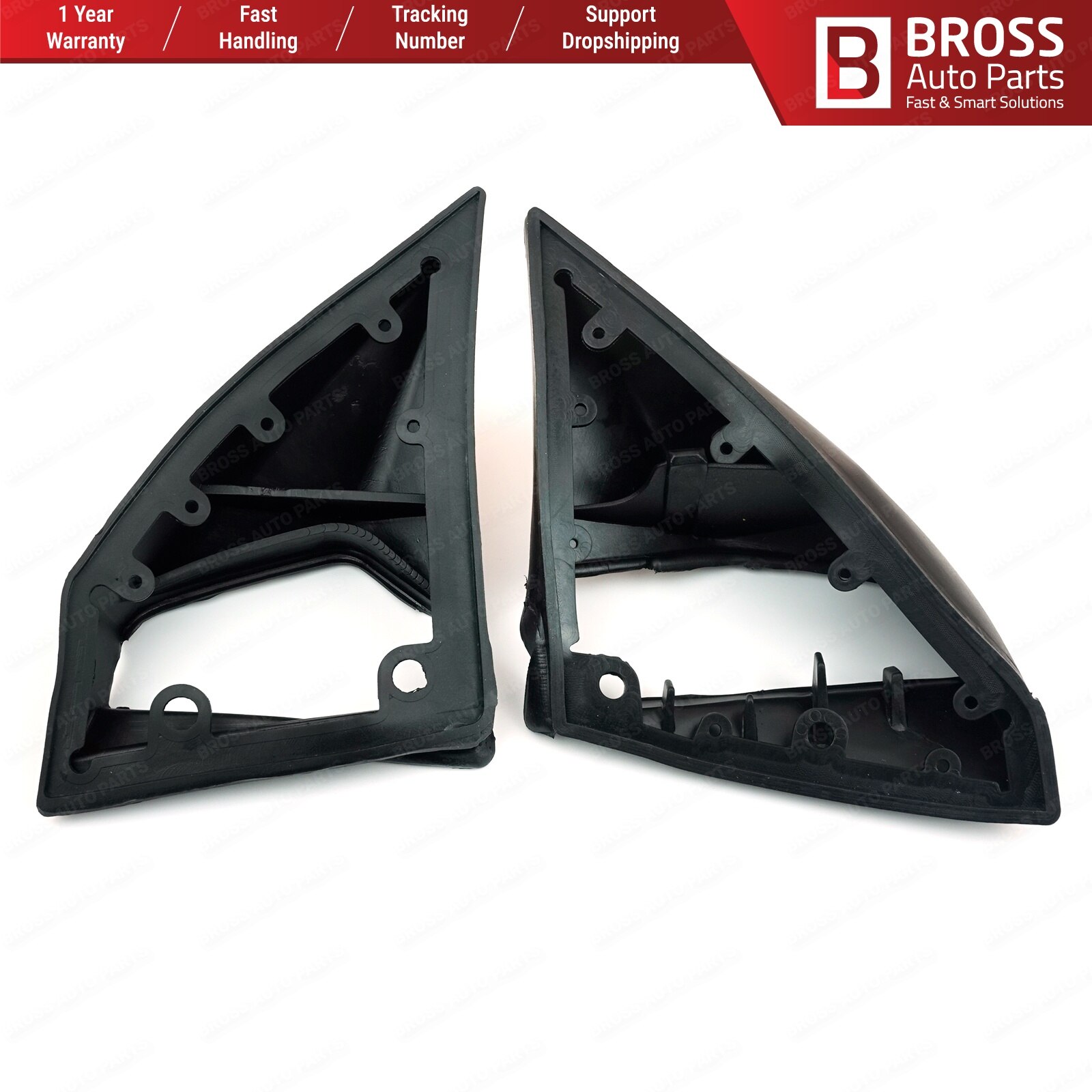 Bross auto deler bsp 846 sidespeil gummipakninger l + r pads lhd  a1248107716 lhd til mercedes benz  w201 w124 hoppe over fra tyrkia