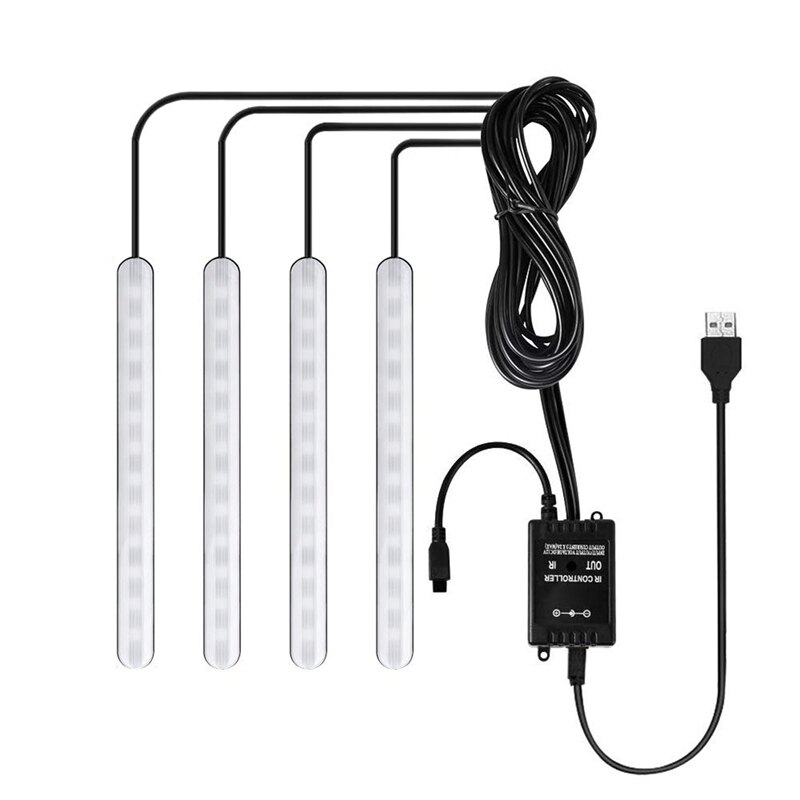 1pcs Foldable Car Racing Trailer Ring Tow Hook & 4pcs Car RGB LED Strip Lights APP Controlled, Waterproof with 48 LEDs