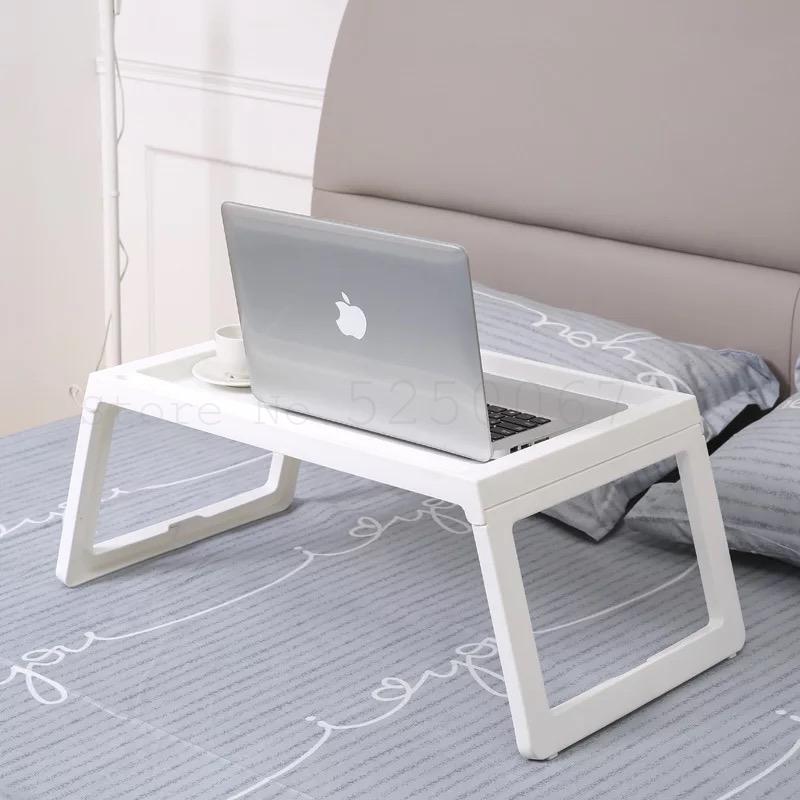 Dormitory Folding Computer Table Plastic Portable Writing Table Student Dormitory Laptop Table Bed