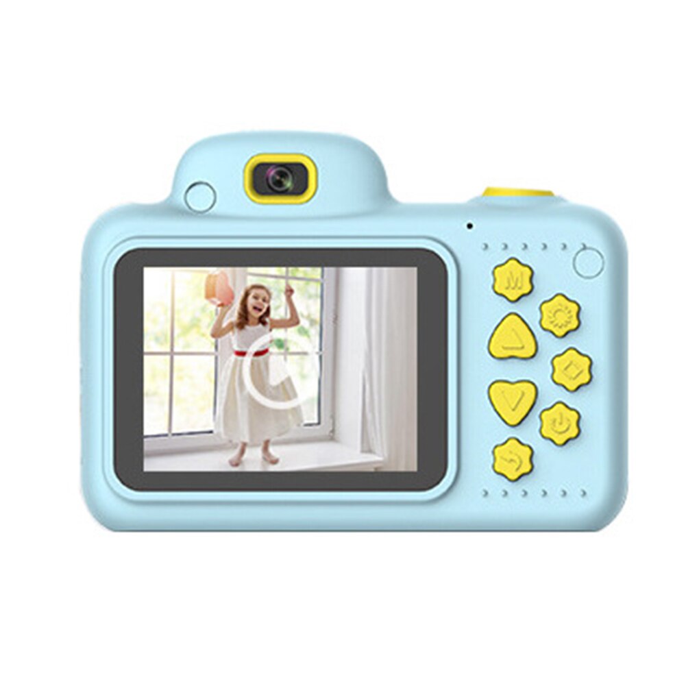 Camera Video Met Geheugenkaart DSLR Camcorder Dual Lens Cartoon Kinderen Speelgoed Schokbestendig Mini Digitale ABS 2.4 Inch Scherm