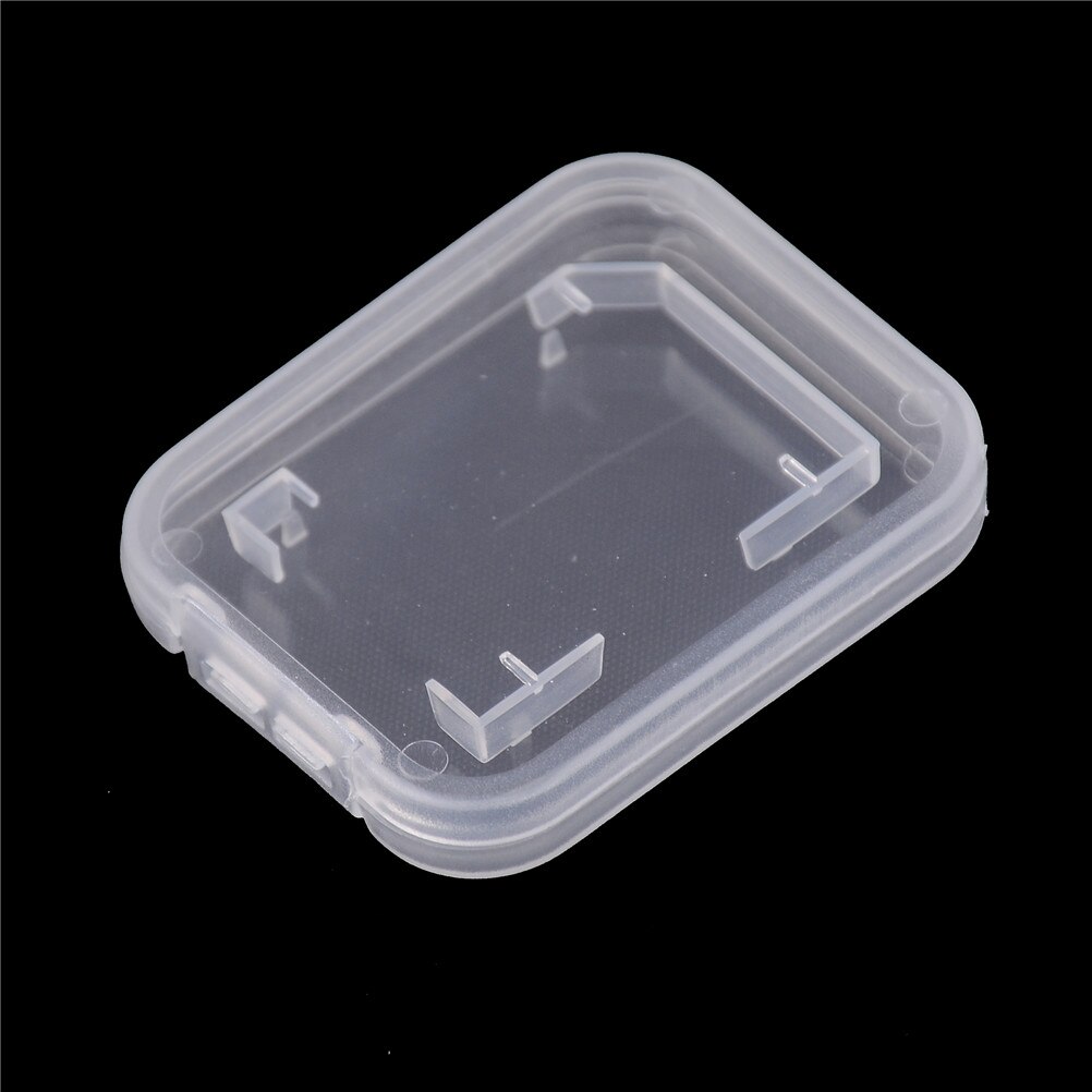 10 stk 48* 38* 6mm sd sdhc minnekort etui holder beskytter gjennomsiktig plastboks oppbevaring