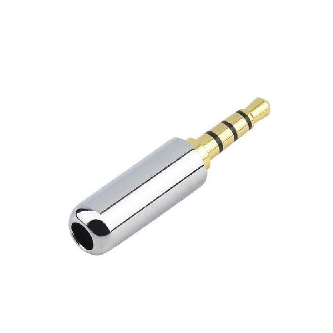 4 Poles 3.5 mm 1/8 Stereo Jack Plug Dual Channel Cover Connector Plugs for Headphone Earphone Soldering