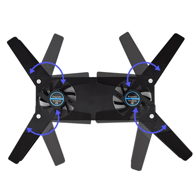 Rotatable USB Fan Cooling Pad 2 Fans Cooler Notebook Cooler Computer Laptop Stand USB Fan For 10-17" PC Laptop PC Computer