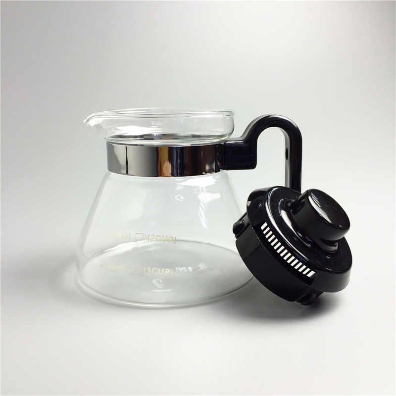 350ml théières en verre pour cafetière, bouilloire, théière, théière, verre résistant à la chaleur, peut être chauffée directement à la flamme nue