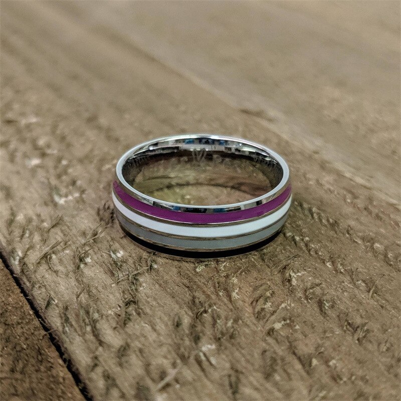Lgbt Mode Aseksuele Ring Gay Rainbow Pride Rvs Ring Ace Ring Accessoires