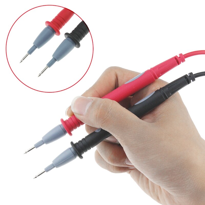 1 par 1000v 20a nålespissprobe til universell digital multimeterprobe testledninger pin metalltråd penn kabel 95cm med krokodilleklemmer