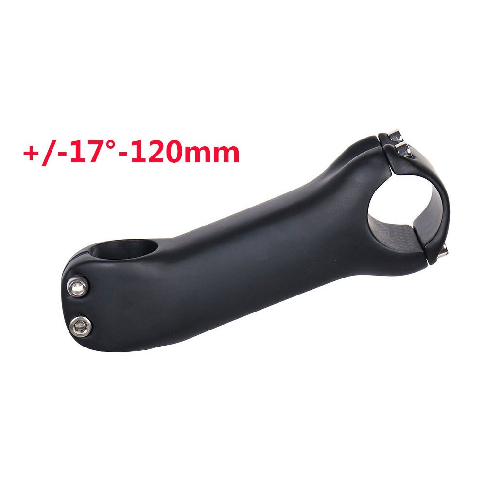 ELITA ONE Bicycle Stem Carbon Fibre MTB/Road Bike Stem 6/17 Degree 31.8MM Handlebar Stem UD/Black 70-130mmmm: 17Degree120mm-2113