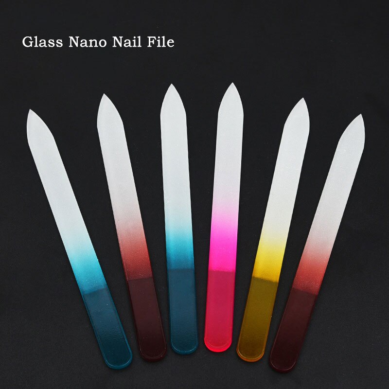 Glas Nano Nagel Datei Universal- Nagel Polieren Stange Polieren Schleif Werkzeug Manikübetreffend einstellen Professionelle Abschluss