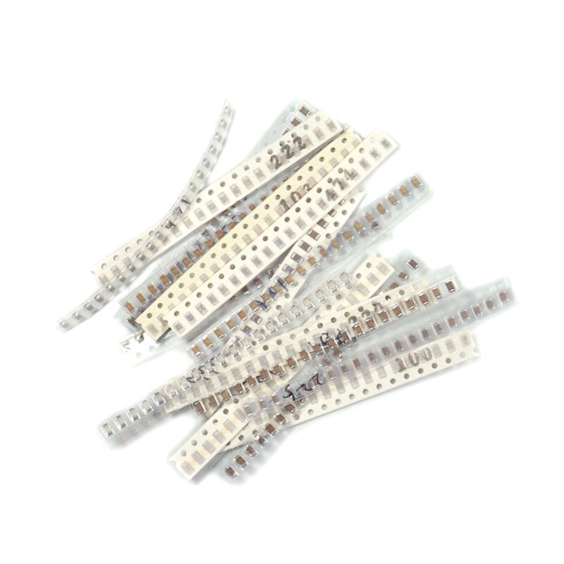 Kit surtido de condensadores SMD de 16 valores * 20 piezas = 3 20 piezas, 1206, 10pF ~ 22uF, piezas para bricolaje, y original