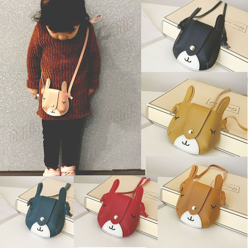 Schattige kindermeisjes mini crossbody tas konijn pu handtas kinder schoudertas mooie portemonnee