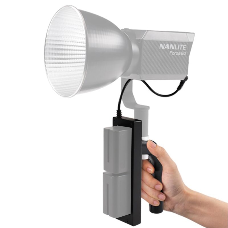 Nanlite Handheld Batterie Grip griff Für Nanlite Nanguang Forze 60 60B 60w Fotografie lichter