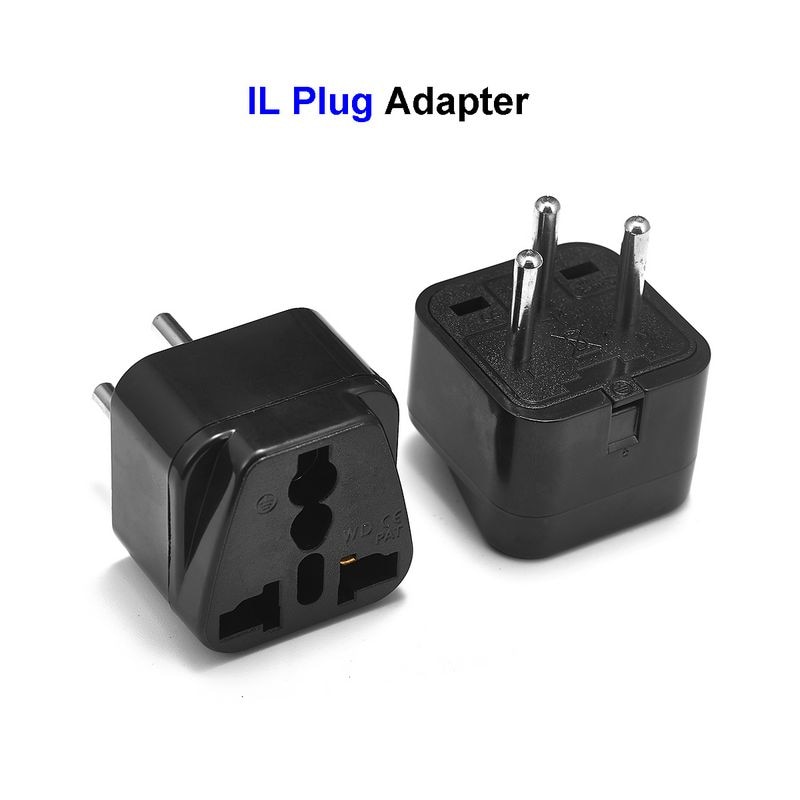 Universele Israël Il Plug Adapter Eu Europese Us Uk Naar Il Israël Egypte Travel Adapter Elektrische Plug Power Charger Socket outlet