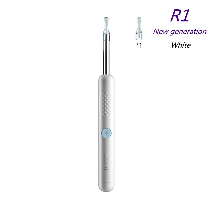Bebird R1 visual ear pick wireless wifi smart waterproof ear pick ear cleaning endoscope earpick ear care earwax removal tool: R1 white