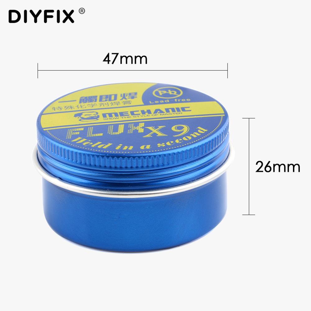 DIYFIX Solder Paste Flux Mild Rosin Environmental Lead-free Halogen-free Soldering Oil Welding Flux Paste for PCB BGA PGA SMD