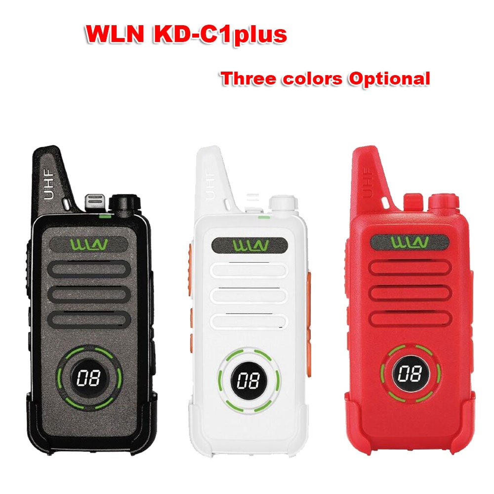 Novo wln KD-C1plus mini walkie atualizado rádio kdc1plus uhf 400-470 mhz fino transceptor melhor do que KD-C1 rádios em dois sentidos