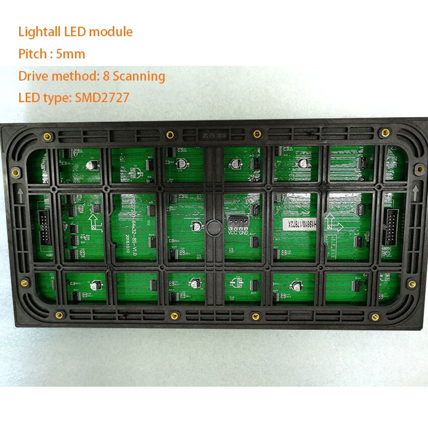 Matrix vandtæt  p5 led panel 1/8 scan rgb 320*160mm led modul  p4 p5 p6 p8 p10 smd  ip65 led skilt udendørs display led anzeige